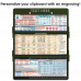 WhiteCoat Clipboard® Trifold - Army Green Anesthesia Edition